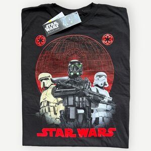 Star Wars Rogue One Kids Short Sleeve Black Cotton T-Shirt. Youth Medium. NEW.